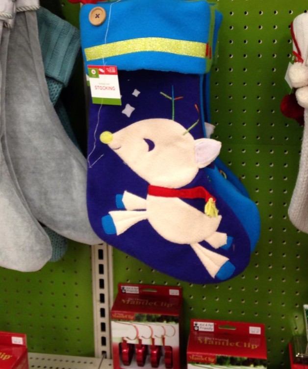 Christmas stocking that looks like Rosie
